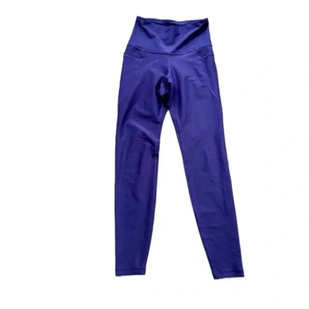 Old Navy Active Elevate Legging Go-Dry Purple/Blue Medium Compression Sz XS GUC